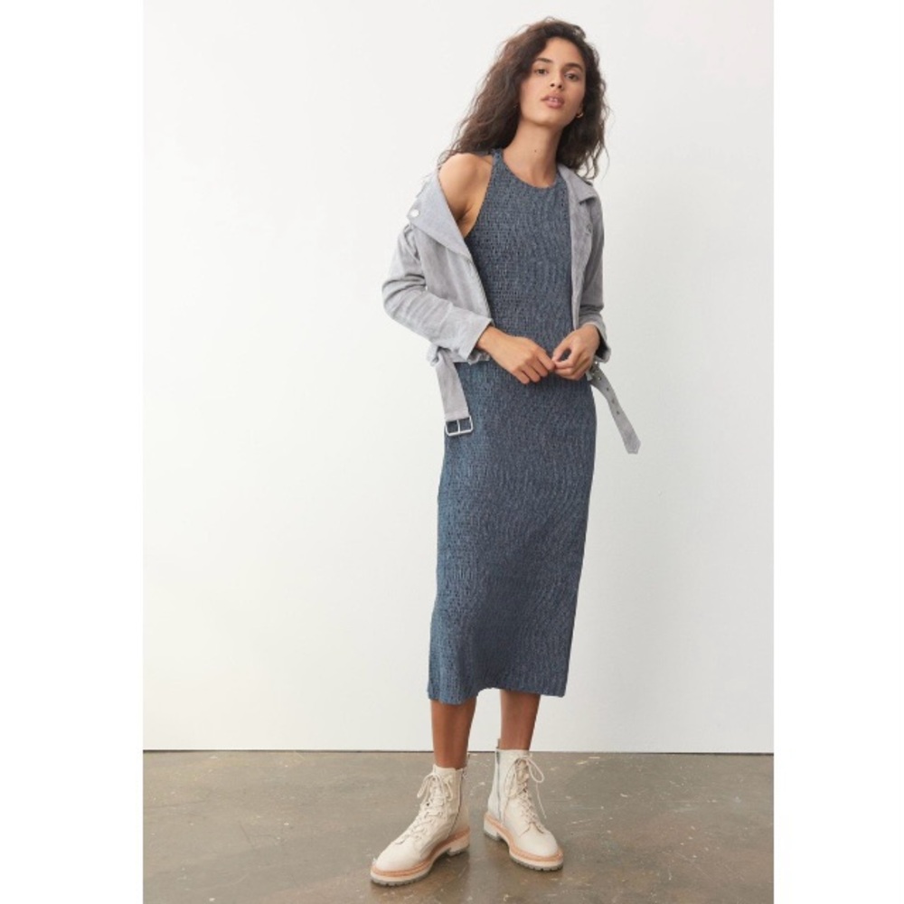 Maeve by Anthropologie Adrienne Twist-Back Velvet Midi Dress